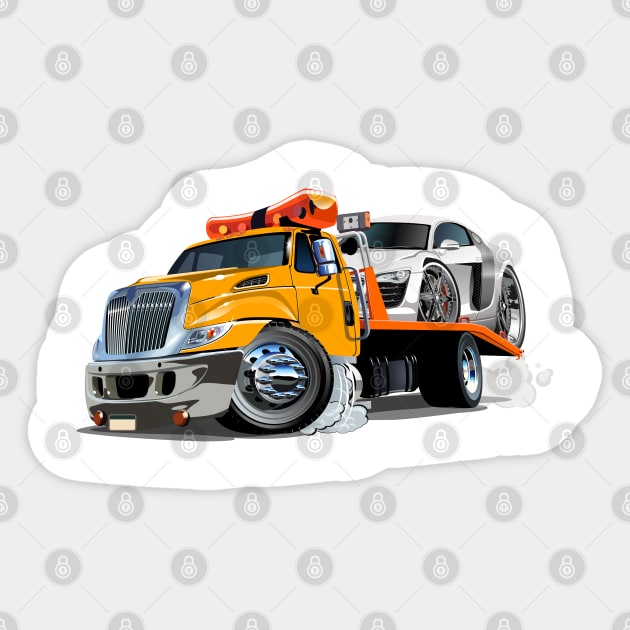 Cartoon tow truck Sticker by Mechanik